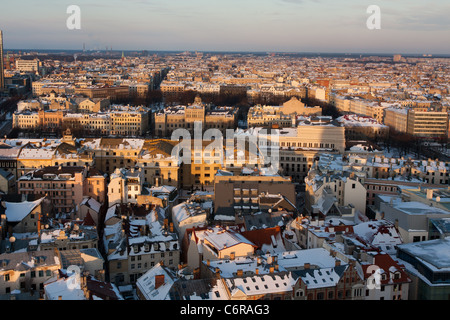 Die Hauptstadt von Lettland in Riga Stadt anzeigen Stockfoto