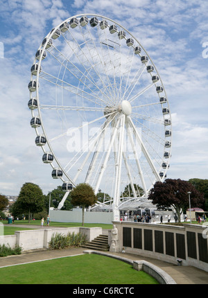 Das Rad von Plymouth, eine 60-Meter-Riesenrad auf der Hacke. Stockfoto