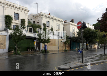 Gegenmaßnahmen unternehmen während der Notting Hill Carnival in London zu schützen. Stockfoto