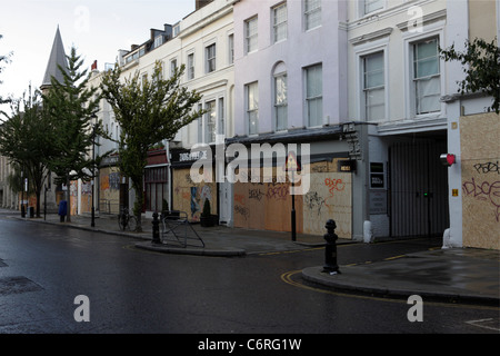 Gegenmaßnahmen unternehmen während der Notting Hill Carnival in London zu schützen. Stockfoto