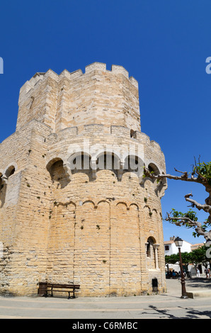 Befestigte Kirche von Les Saintes-Maries-de-la-Mer-Camargue-Provence-Frankreich Stockfoto