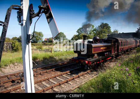 North Norfolk Railway Dampflok Stockfoto