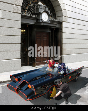 Kultige Batmobil Hommage geht unter den Hammer bei einer Auktion eine Hommage an eines der berühmtesten und charakteristischen Film Autos aller Stockfoto