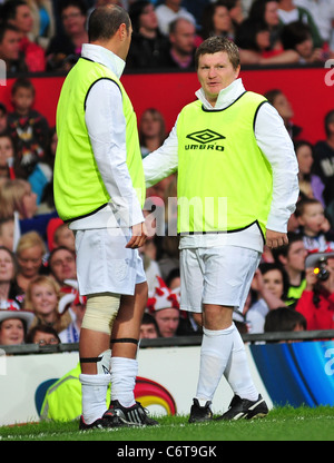 Paddy McGuinness und Ricky Hatton 2010 Unicef Soccer Aid Charity Fußball Spiel im Old Trafford Manchester, England - 06.06.10 Stockfoto