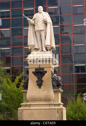 Statue von König Edward VII, Birmingham Stockfoto