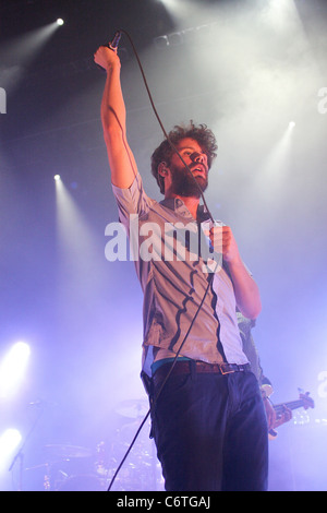 Passion Pit Durchführung im Fillmore Miami Beach in The Jackie Gleason Theater Miami Beach, Florida - 13.06.10 Aruna Gilbert Stockfoto