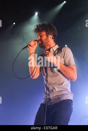 Passion Pit Durchführung im Fillmore Miami Beach in The Jackie Gleason Theater Miami Beach, Florida - 13.06.10 Aruna Gilbert Stockfoto