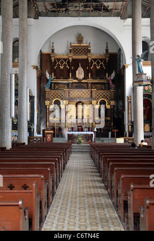 Innenraum der Kirche La Merced in Panama City, Panama. Stockfoto