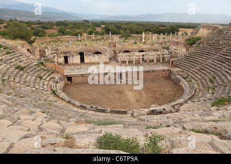 Antikes Theater in Aphodisias, Türkei Stockfoto