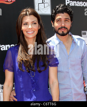 Ali Landry und Alejandro Gomez Monteverde The SK8 4 Life Event zugunsten der Rob Dyrdek Foundation veranstaltet von The Fantasy Factory Stockfoto