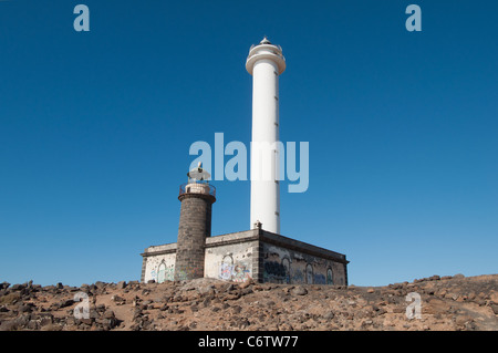 Faro de Pechiguera, Playa Blanca, Lanzarote, Kanarische Inseln Stockfoto