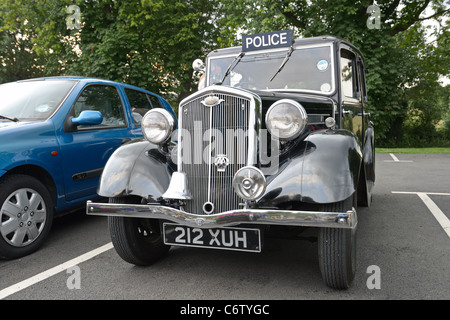 1935-Wolseley Wespe East Riding Constabulary-Polizei-Auto Stockfoto