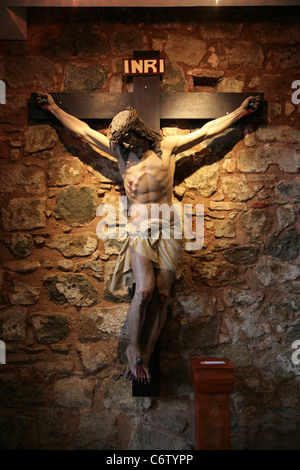 Details von der Christus-Statue in der Kirche La Merced, die älteste in der neuen Stadt von Panama, Casco Antiguo. Stockfoto