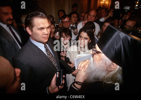 Russischer rechtsextreme Politiker General Alexander Lebed während eines Besuchs in 22. November 1996 nach Washington Stockfoto