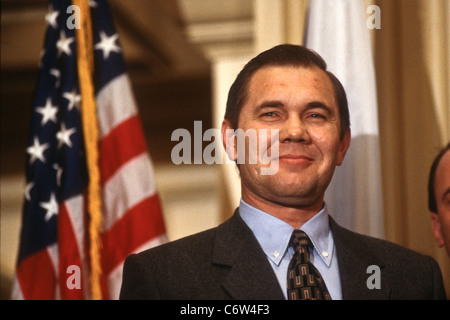 Russischer rechtsextreme Politiker General Alexander Lebed befasst sich mit der amerikanisch-russischen Business Council Stockfoto