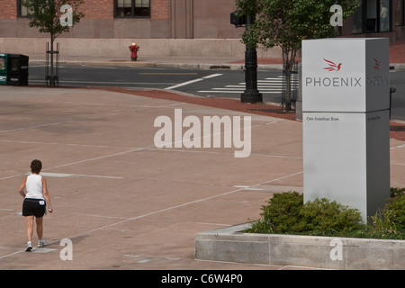 Das Phoenix Companies-Hauptquartier ist in Hartford, Connecticut, Samstag, 6. August 2011 abgebildet. Stockfoto