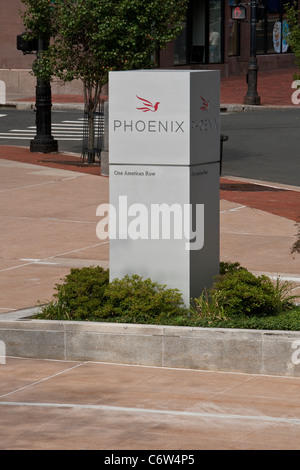 Das Phoenix Companies-Hauptquartier ist in Hartford, Connecticut, Samstag, 6. August 2011 abgebildet. Stockfoto