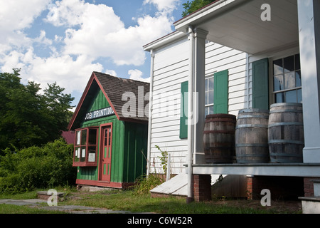 Historic Richmond Town ist im New Yorker Stadtbezirk Staten Island, NY, Sonntag, 31. Juli 2011 abgebildet. Stockfoto