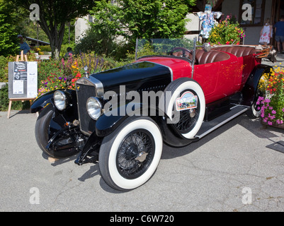 Seltene Oldtimer: Georges Irat 1922 während des Oldtimer-Treffens von Praz-Sur-Arly am 21. August 2011 Stockfoto