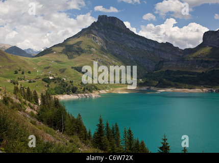 Die "Cormet de Roselend" in den französischen Alpen Stockfoto