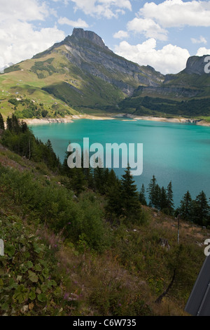 Die "Cormet de Roselend" in den französischen Alpen Stockfoto