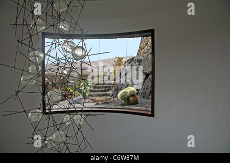 Jardin de Cactus Lanzarote Stockfoto