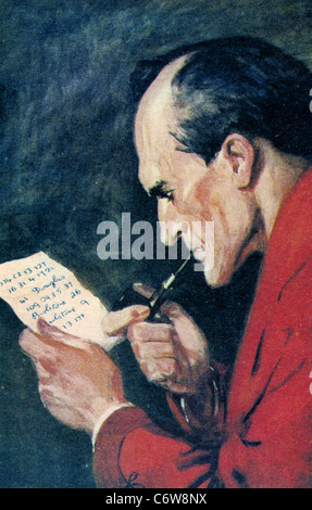 SHERLOCK HOLMES Detektiv erstellt von Sir Arthur Conan Doyle Stockfoto