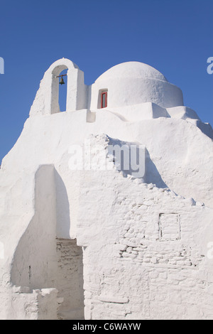 Kirche der Panagia Paraportiani, Mykonos (Chora), Kykladen, Griechenland, Europa Stockfoto