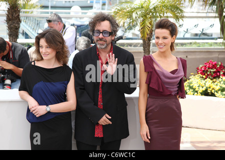 Giovanna Mezzogiorno, Jury-Präsident Tim Burton und Jury-Mitglied Kate Beckinsale 2010 Cannes International Film Festival - Tag1 Stockfoto