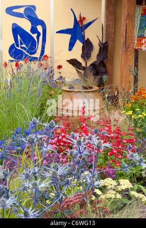 "Malen mit Pflanzen, RHS Flower Show Tatton Park 2011, Medaille Silber vergoldet Stockfoto