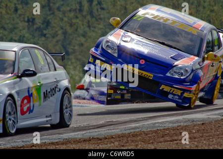 Dunlop MSA British Touring Car Championship - Rennstrecke Knockhill - Auto 77 Andrew Jordan Pirtek Racing 4 September 2011 Stockfoto