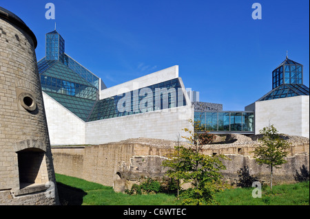 Fort Thüngen und dem Großherzog Jean Museum of Modern Art / Musée d ' Art moderne Grand-Duc Jean / Mudam in Kirchberg, Luxemburg Stockfoto