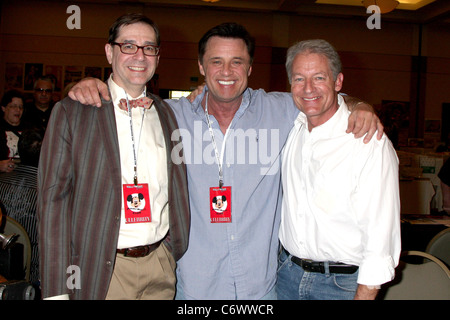 Thom Bray, Joe Penny und Perry King Hollywood Collectors Show Frühjahr 2010 statt im Convention Center Mariott in Burbank. Stockfoto