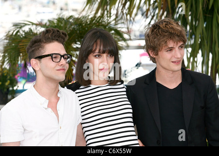 Xavier Dolan, Monia Chokri und Niels Schneider 2010 Cannes International Film Festival - Tag 4 - "Les Amours Imaginaires"- Stockfoto