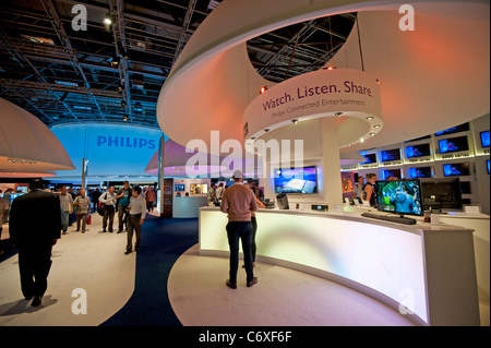 Phillips-Stand auf der IFA Consumer Electronics Messe in Berlin Deutschland 2011 Stockfoto