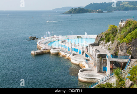 Tinside Strandbad am Plymouth Hacke, Devon UK Stockfoto