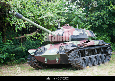 M41 Walker Bulldog leichte Panzer, Mashan Beobachtungsposten, Kinmen, Taiwan Stockfoto