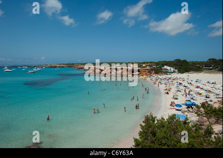 Strand von Cala Saona, Formentera, Balearen, Spanien Stockfoto