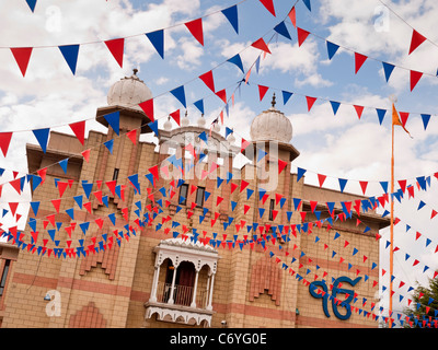 Sikh Tempel Gurdwara Sri Guru Singh Sabha in Hounslow London UK Stockfoto