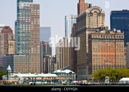 Lower Manhattan Financial District von New York City Stockfoto