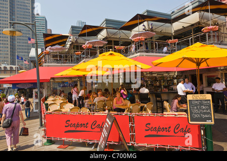 South Street Seaport Historic District in New York City Stockfoto