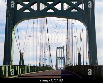 Deer Isle Brücke in Maine Stockfoto