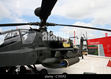 AH-64 Apache Longbow auf der Farnborough International Airshow Stockfoto