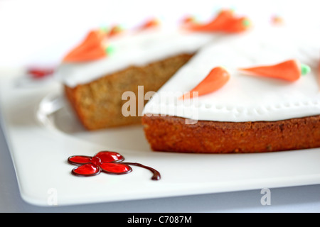 Karottenkuchen Stockfoto