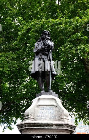 Statue von Edward Colston (von John Cassidy), Bristol, England, Vereinigtes Königreich Stockfoto