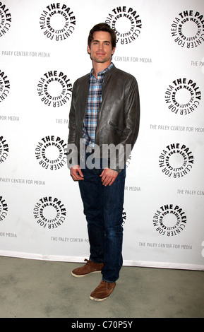 Matthew Bomer "White Collar" kommt sauber: Ein Abend mit der Besetzung & Kreativteam von Paley Center for Media Beverly Hills, Stockfoto