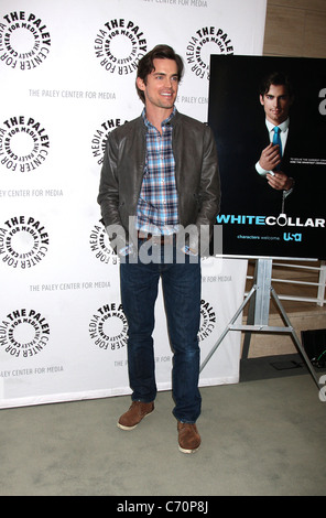 Matthew Bomer "White Collar" kommt sauber: Ein Abend mit der Besetzung & Kreativteam von Paley Center for Media Beverly Hills, Stockfoto