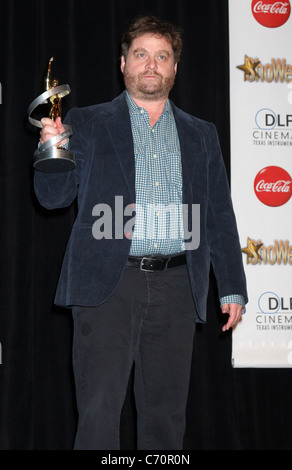 Zach Galifianakis ShoWest 2010 Preisverleihung - drücken Sie Zimmer Las Vegas, Nevada - 18.03.10 Stockfoto