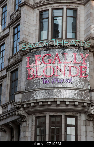 Natürlich blond an der Savoy Theatre, London, England, UK Stockfoto