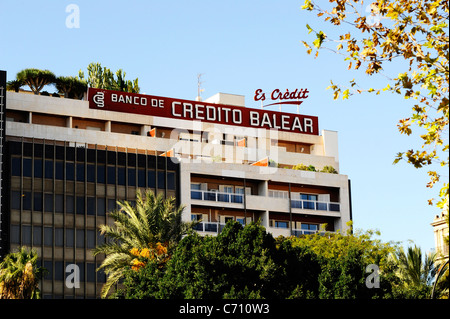 Banco de Credito Balear in Palma de Mallorca. Stockfoto